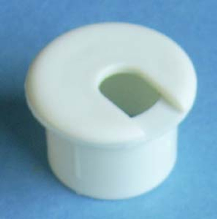 Round Wire Management Grommet White 1", Bag of 1