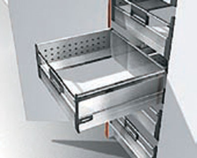 Interior Rollout, D Height, Double Wall. Choose from 75lb gray, 110lb gray, 75lb stainless steel and 110lb stainless steel, Gray 450Mm (17-11/16")