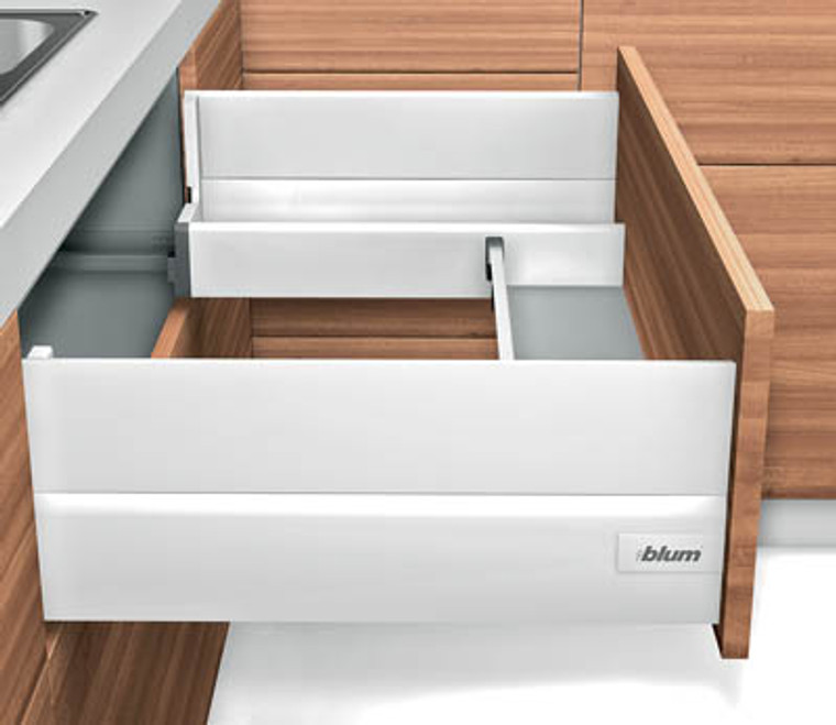 Sink Drawer Wrap Around D-Height with Boxcap, Silk White 22"