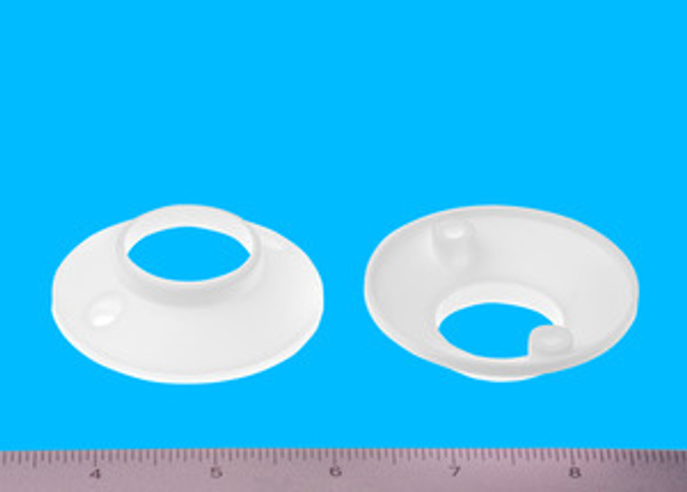 Pole Socket White 1-1/8", Pkg of 1000