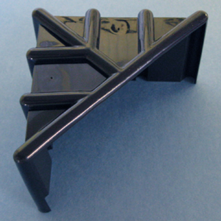 Large Corner Protector, 3" x 3", Black, Pkg of 50