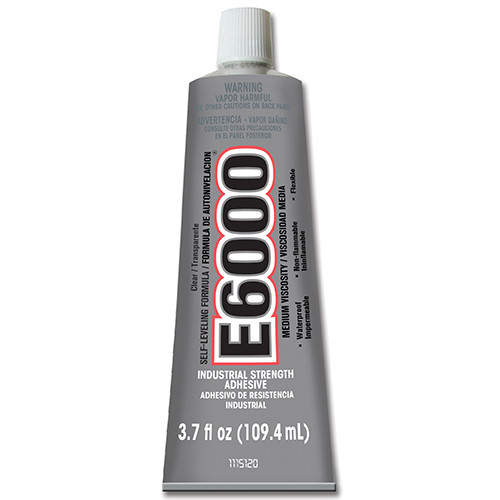 E6000 Industrial Adhesive, Squeeze Tube 3.7 Ounce