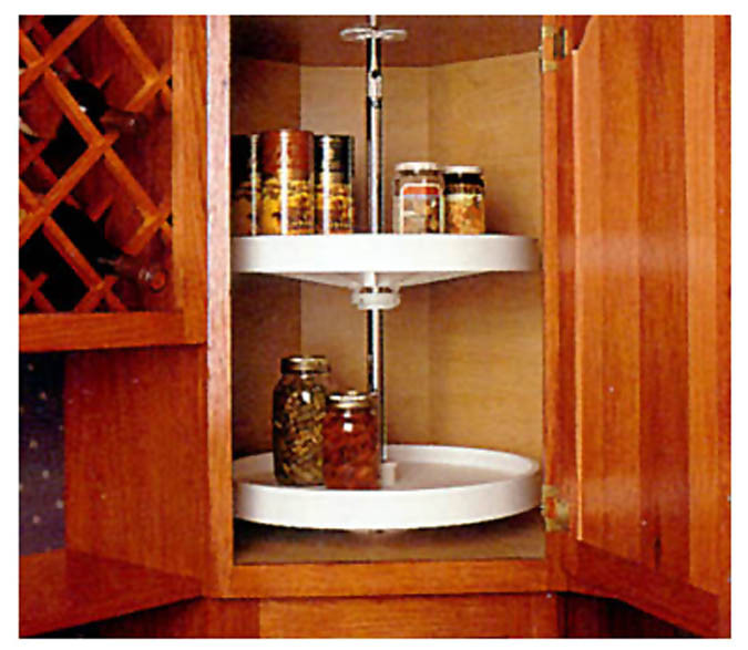 Polymer Full Round Shelves Only, White 18"