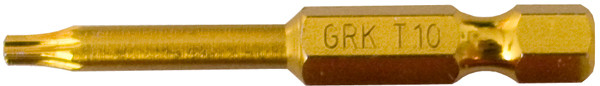 1 GRK Fasteners Star Drive Driver Bits, Llow T-10 X 2"