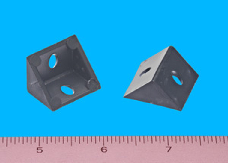 Vertical Corner Brace Black 1" X 3/4" X 3/4", Pkg of 100