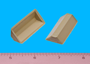 Corner Brace Almond 1-7/8" X 5/8" X 5/8", Pkg of 100