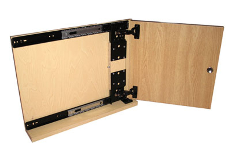 Extra Thick Inset Pivot Door Slides, Black 18"