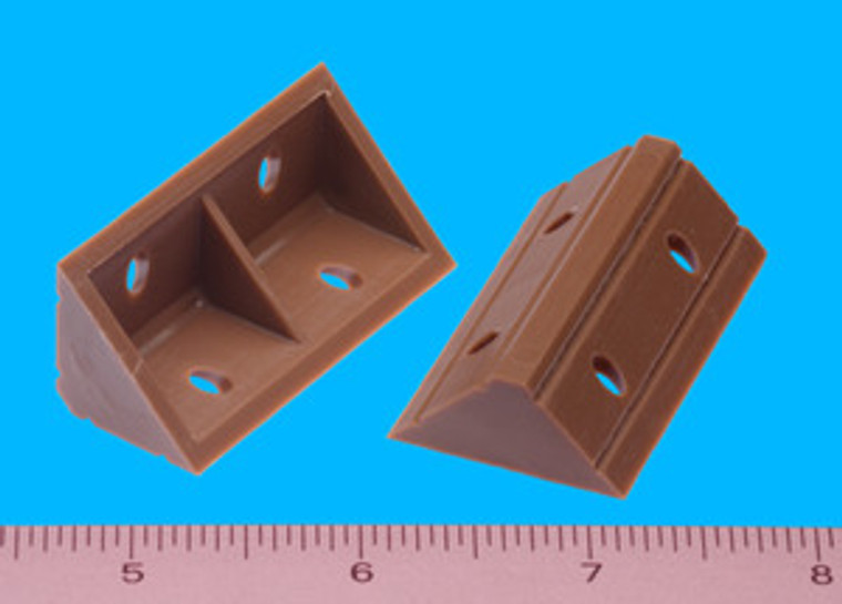 Vertical Corner Brace Tan 2" X 3/4" X 3/4", Pkg of 100