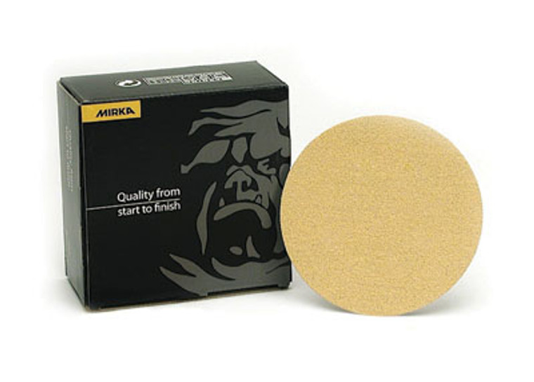 Pro-Pack 10pcs, 5" No Hole Grip Disc, Gold 100 5" X Nh