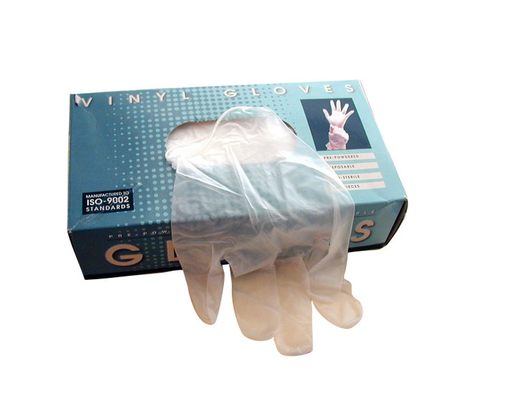 Gloves, Industrial Use Vinyl, Medium Box