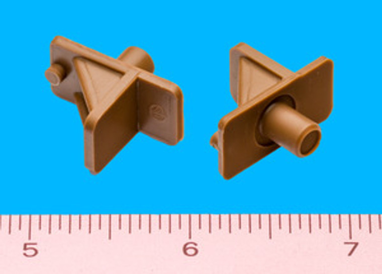 Shelf Support 1/4" - 5/16" peg, Tan, Bag of 12