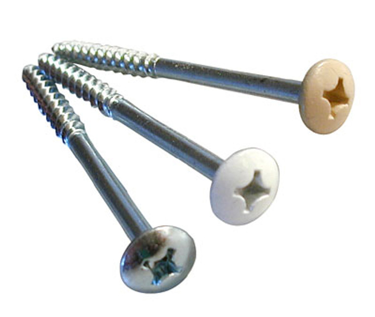 Cabinet Installation Screws, White #10 X 2-1/2"
