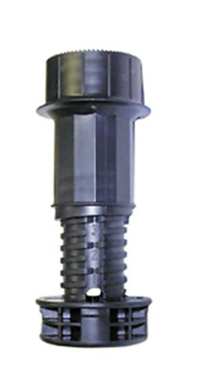 Titus Leg Leveler, Socket Fix Screw-On Black Adjastable 2-3/8" to 3-1/2" 02570LA