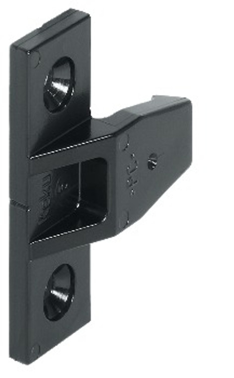 Push-In Fitting, AS Frame Component Keku System, Black, with wood screws