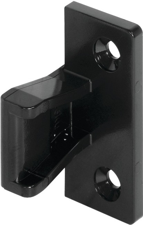 Push-in Fitting, AS Panel Connector Keku, Black, With Varianta screws