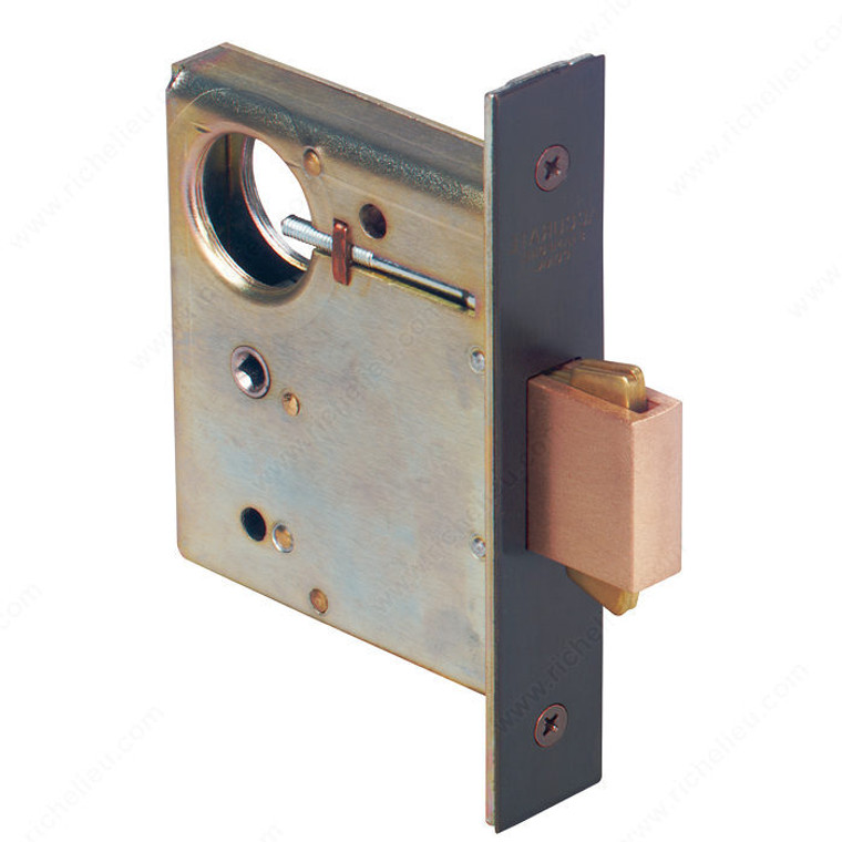 Sliding Door Lock, Finish Brushed Oil-Rubbed Bronze