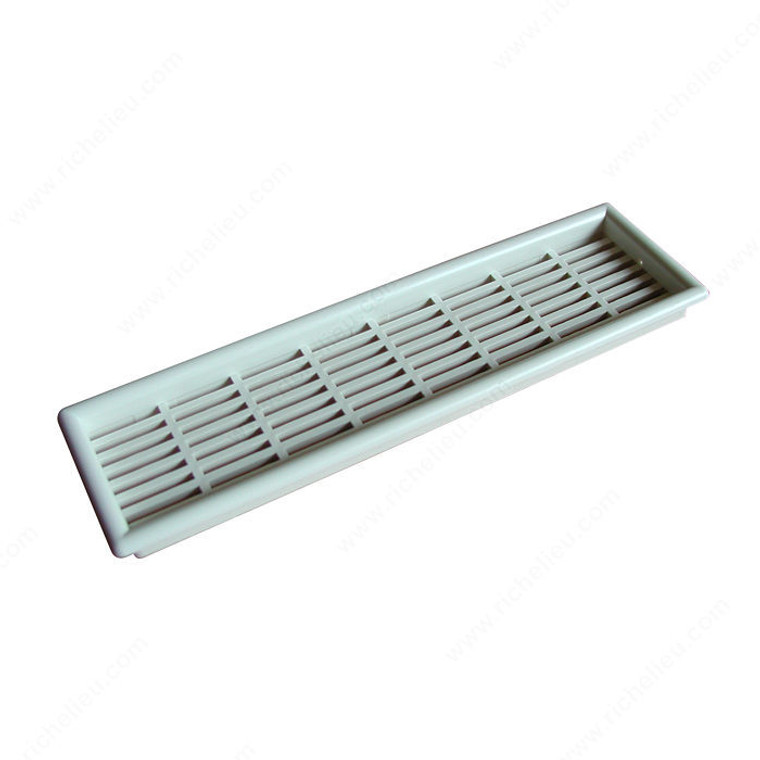 Ventilator Grill, Drilling Dimensions: Width 35 mm, Drilling Dimensions: Length 140 mm, Finish White, Width - Overall Dimensions 145 mm PRO-PACK 3