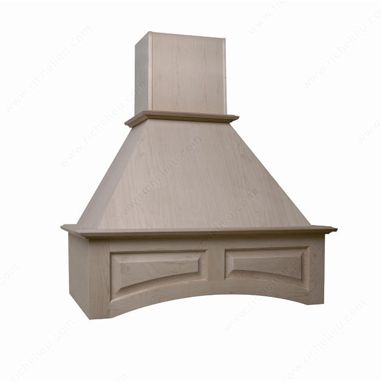 Signature Series Wooden Hood, Finish Maple, Material Maple, Shape Arched