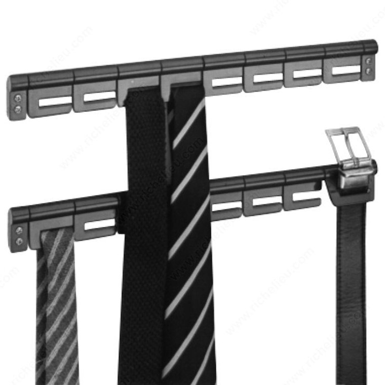 Tie and Belt Holder, Finish Black