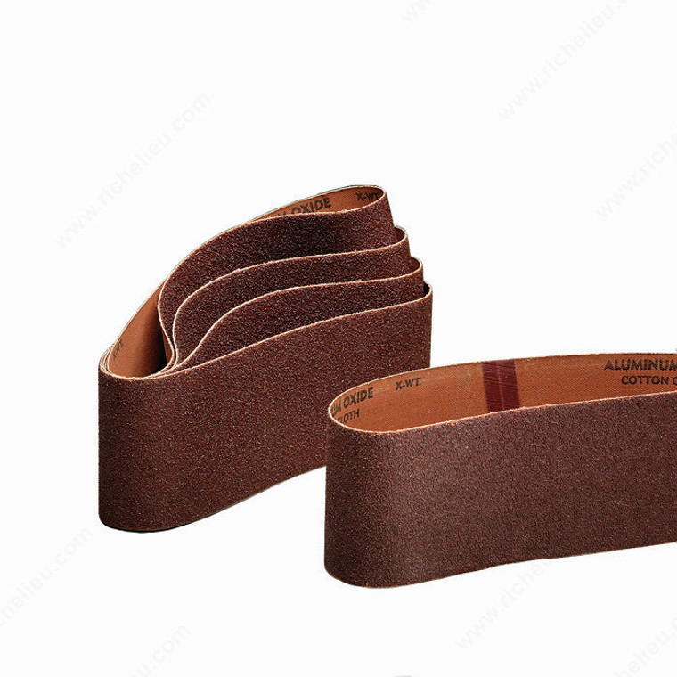 Portable Sanding Belts, Width 3 in, Length 18 in, Grit 80, Grit Texture Medium / Coarse