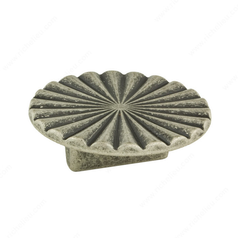 Transitional Metal Knob - 1570, Finish Faux Iron, Center to Center 32 mm