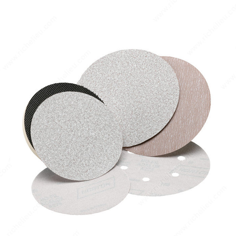 Sanding Disc - PB273, Vacuum Without Ventilation Holes, Grit Texture Fine, Grit 180, Diameter 6 in