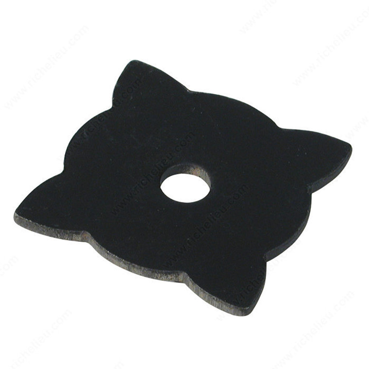 Traditional Forged Iron Rosette for Knob - 213, Finish Matte Black, Length - Overall Dimensions 20 mm, Width - Overall Dimensions 20 mm PRO-PACK 5