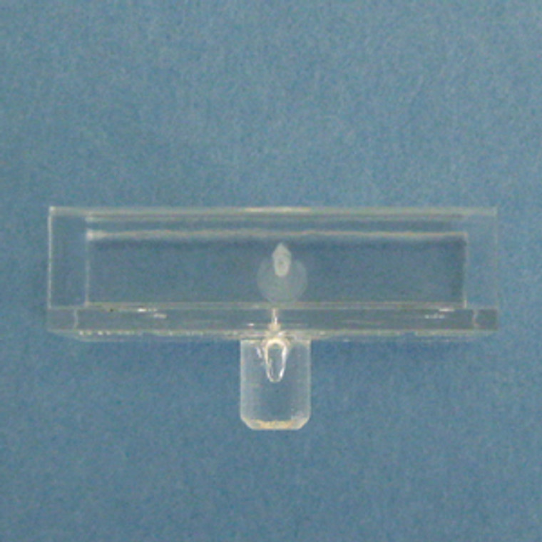 Vertical Divider Clip Clear 3/4" with 5mm peg, Pkg of 100