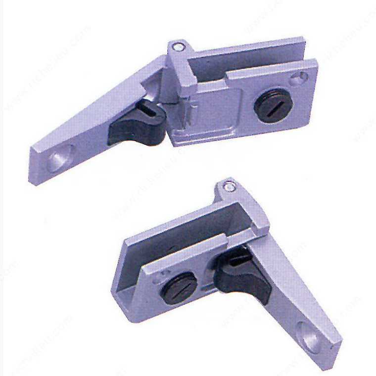 Stop Hinge for Glass Doors Recessed Within Furniture or Cabiet, No drilling,PRO-PACK 2
