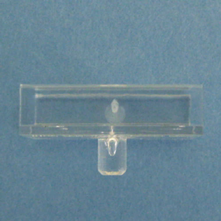 Vertical Divider Clip Clear 3/4" with 5mm peg, Pkg of 500