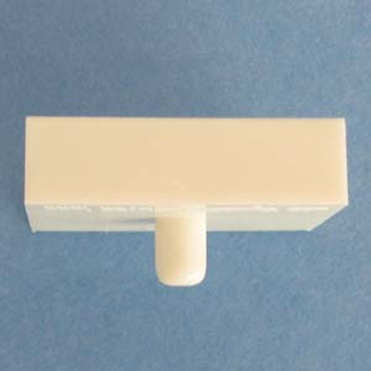 Vertical Divider Clip White 3/4" with 5mm peg, Pkg of 100