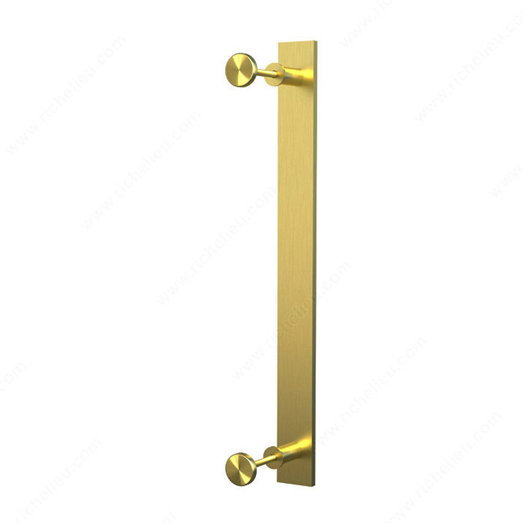 Barn Door Single Pull, Industrial Style Single Handle, Finish Satin Brass, Material Stainless Steel