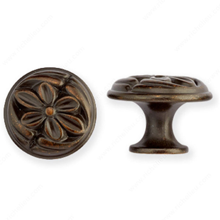 Traditional Metal Knob - 24802, Finish Old America PRO-PACK 2