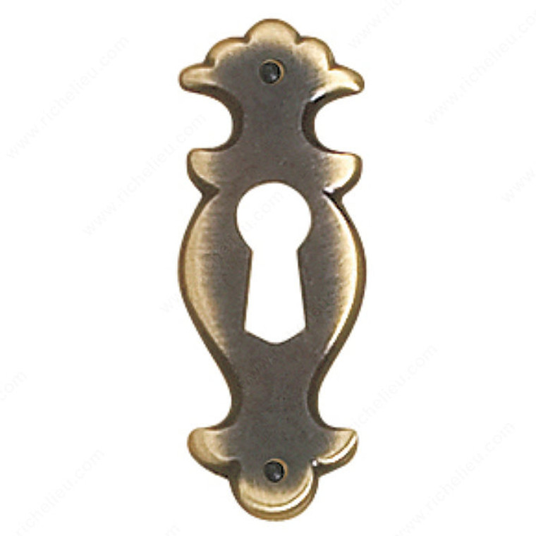 Keyhole Plate, Finish Satin Bronze, Screw/Nail 287-xxx (Not Included)