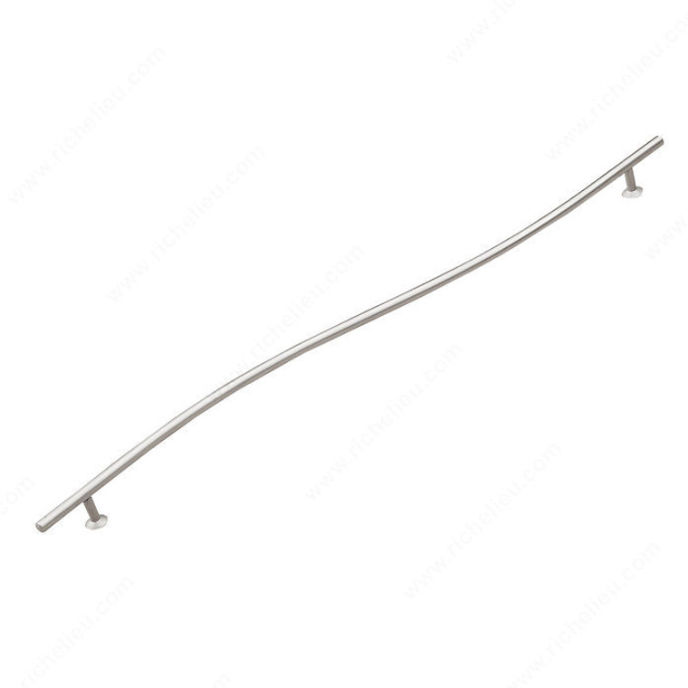 Contemporary Metal Pull - 311, Center to Center 448 mm, Projection - Overall Dimensions 28 mm