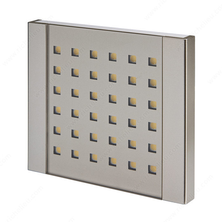 LED QPAD 7.5W 24V, Winner of the reddot design award 2010, Finish Stainless Steel, Light Color Warm White, Kelvin Color Temperature 3,000 ?K - 3,500 ?K