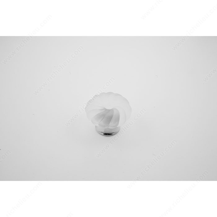 Cabinet Knob 337, Finish Chrome / Frosted