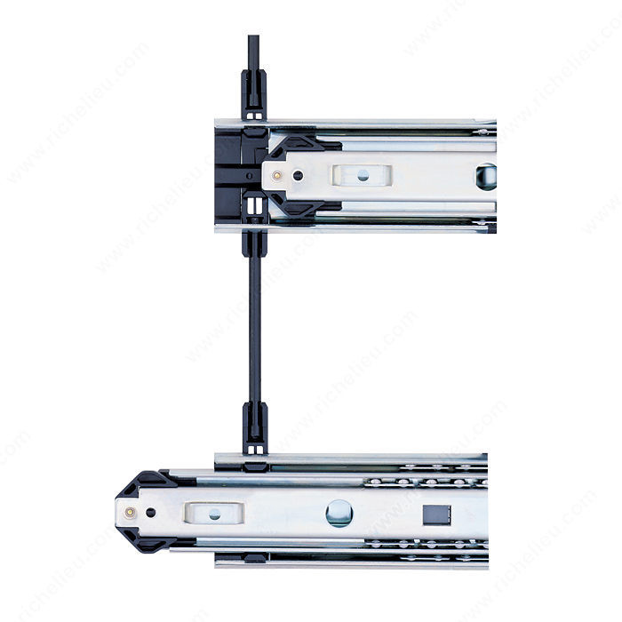 Interlock Drawer Slide, Slide Length 18 in