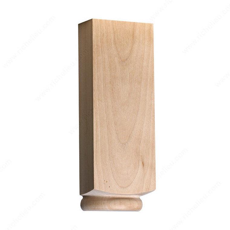 Capital, Species Birch, Width 3 in, Thickness 1 1/2 in, Diameter 2 1/4 in