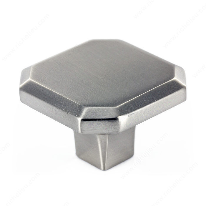 Transitional Metal Knob - 392, Finish Brushed Nickel