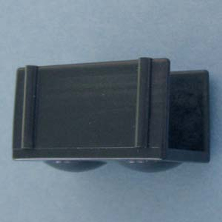 U-Channel Slide Glide Black 3/4", Bag of 4