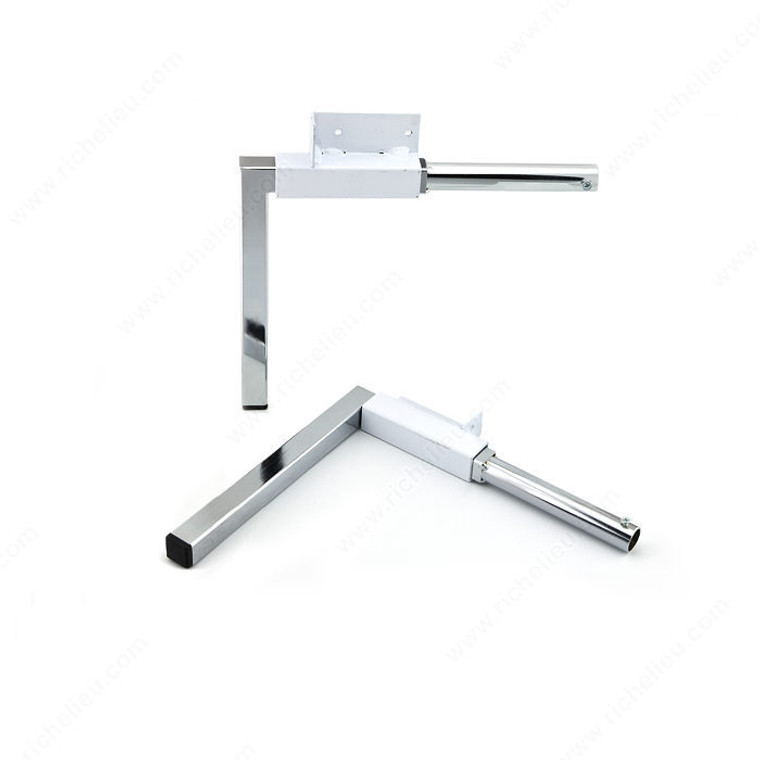 Folding Legs, Height 200 mm, Finish Zinc (2G) / White (30)