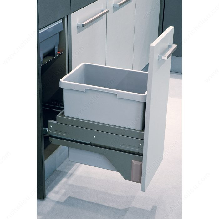 E-Cargo Recycling Center with Soft-Close Mechanism, Total Capacity 30 l, Width 262 to 268 mm, Bin Quantity 1, Bin Capacity 1 x 30 liters