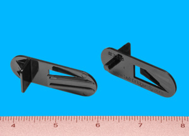 Shelf Support Locking 1/2" - 5mm peg, Black, Bag of 12