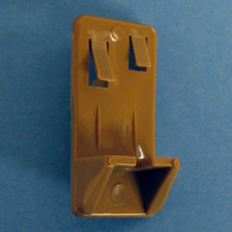 Shelf Support Dual Locking 3/4" or 1" - 5mm pegs (Seismic Ribs), Tan, Pkg of 500