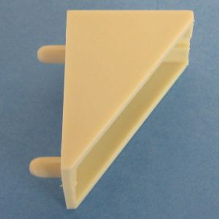 Shelf Support - Garage Style - 5mm pegs, Almond, Pkg of