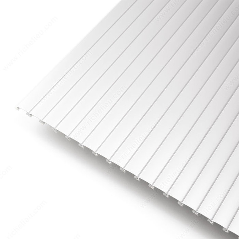 Metallic Line Tambour Slat - Aluminum Finish, Width 20 mm 96"