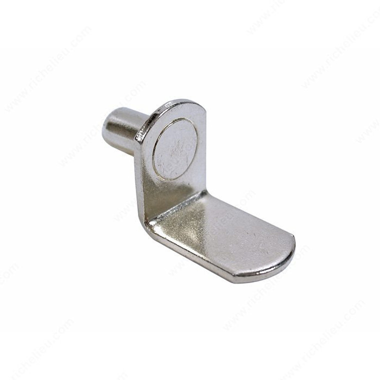 L-Shaped Metal Shelf Pin - 1/4, Drilling Diameter 1/4 in, Finish Nickel