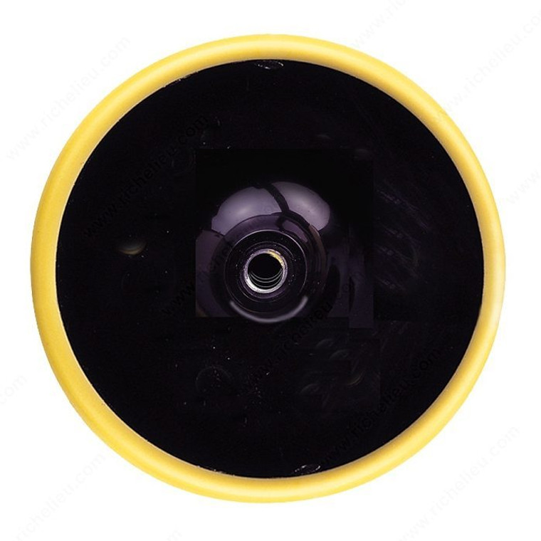 Sanding Disc Pad, Vacuum Without Ventilation Holes, Diameter 5 in, Backing Stick-On