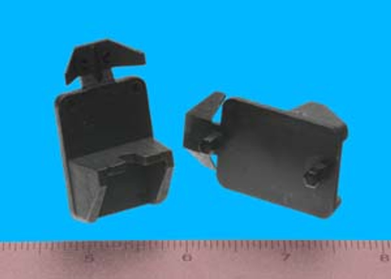 Shelf Support - 3/4" - 5mm pegs - Locking Wings, Black, Bag of 4
